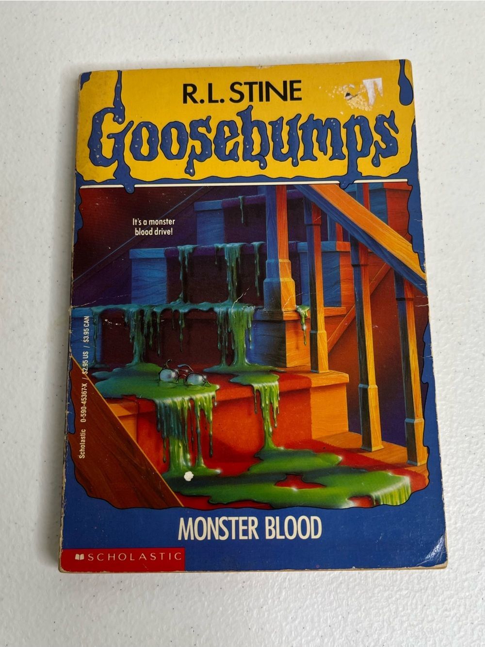 Goosebumps Monster Blood #3 Original Series First Edition 1992 Paperback Book